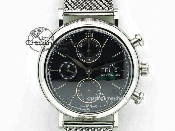 MIROTIME 0306 Big Pilot IW501004 Titanium ZF 1:1 Best Edition Black Dial On Brown Leather Strap A ZeroBulk 7212